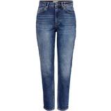 Only 4 Bukser & Shorts Only Veneda Life Mom Jeans - Blue/Dark Blue Denim