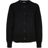 20 - 48 - Alpaka Tøj Selected Wool Blend Cardigan - Black