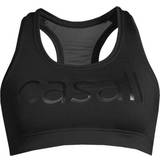 Casall S Tøj Casall Iconic Wool Sports Bra - Black Logo