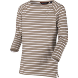 48 - Slids - Stribede Tøj Regatta Kimberley Walsh Polina Printed Long Sleeved T-shirt - Nutmeg Cream Stripe