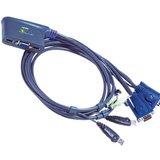 Kabeladaptere - Sort - VGA Kabler Aten CS62US USB A/3.5mm/VGA - VGA/3.5mm/USB A Mini Adapter