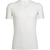 Icebreaker Merino Anatomica Short Sleeve V Neck T-shirt - Snow