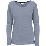 32 - Dame - XXS T-shirts & Toppe Trespass Caribou Women's Striped Long Sleeve T-shirt - Navy Marl