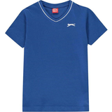 Slazenger Junior V-Neck T- Shirts - Royal Blue