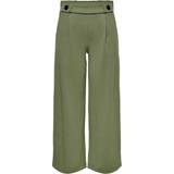 Dame - Grøn - Plisseret Bukser & Shorts Jacqueline de Yong Geggo New Long Pants - Green/Kalamata