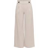 Elastan/Lycra/Spandex - Plisseret Tøj Jacqueline de Yong Geggo New Long Pants - Grey/Chateau Gray