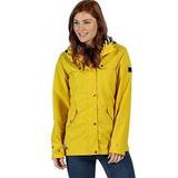 10 - Gul Overtøj Regatta Women's Bertille Lightweight Hooded Waterproof Jacket - Yellow Sulphur