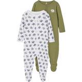 Turtles Pyjamasser Name It Press Stud Nightsuit 2-pack - Green/Loden Green (13189127)