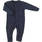 Babyer - Uld Jumpsuits Joha Wool Rib Nightsuit - Marine (56140-122)
