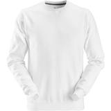 Ballonærmer - Fleece - Hvid Tøj Snickers Workwear Sweatshirt - White