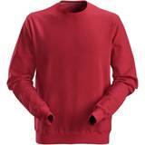 48 - Fleece - Rød Tøj Snickers Workwear Sweatshirt - Chilli Red