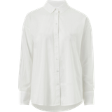 Vero Moda Oversized Overdele Vero Moda Loose Shirt - White/Snow White