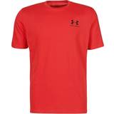 Løs - Rød Overdele Under Armour Men's Sportstyle Left Chest Short Sleeve Shirt - Red/Black