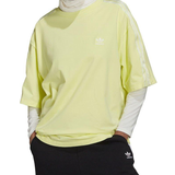 16 - 34 - Gul Overdele adidas Originals Adicolor Classics Satin Tape Tee T-shirt - Pulse Yellow