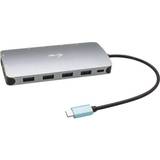 DisplayPort Kabler I-TEC USB C - DisplayPort/HDMI/USB A/RJ45/3.5mm Adapter