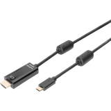 Guld - Skærmet - USB-kabel Kabler Digitus Ferrite USB C-HDMI 2m