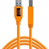 3,0 - Orange Kabler Tether Tools USB A-USB Micro B 3.0 4.6m