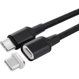 Kobber - USB-kabel Kabler MicroConnect Magnetic USB C - USB C 3.1 (Gen.1) M-M 1m