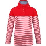 14 - 32 - Stribede Overdele Regatta Camiola Lightweight Funnel Neck Sweatshirt - True Red Stripe