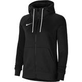 Nike Dame Sweatere Nike Women's Team Club 20 Full Zip Hoodie - Black/White