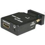 MicroConnect 3,5 mm Kabler MicroConnect VGA Mini/HDMI/3.5mm/USB Micro B M-F adapter