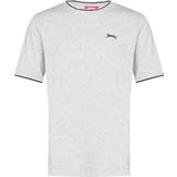 Slazenger Herre T-shirts & Toppe Slazenger Tipped T-shirt - Grey Marl