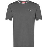 Slazenger Herre T-shirts Slazenger Tipped T-shirt - Charcoal Marl