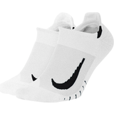 Nike Løb Strømper Nike Multiplier No-Show Running Socks 2-pack Men - White/Black