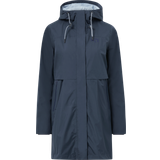 Dame - Elastan/Lycra/Spandex Regnjakker & Regnslag Kari Traa Women's Tvildemoen Long Jacket - Marine
