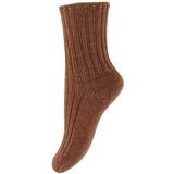 Brun - Drenge Undertøj Joha Wool Socks - Copper Melange (5006-8-60014)