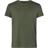 Grå - Viskose Tøj Resteröds Bamboo Crew Neck T-shirt - Army