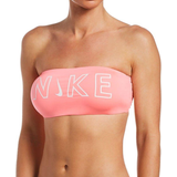 Genanvendt materiale - XXL Bikinier Nike Swim Bandeau Bikini Top - Sunset Pink