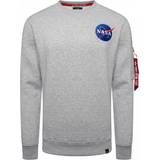 Alpha Industries Polyester Overdele Alpha Industries Space Shuttle Sweater - Grey Heather
