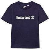 Timberland Aftagelig hætte Børnetøj Timberland T-shirt with Logo Print - Marine (T25P12-082)