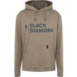 Black Diamond Grøn Overdele Black Diamond Stacked Logo Hoodie - Walnut Heather