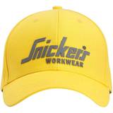 Dame - Gul Kasketter Snickers Workwear 9041 Logo Cap Unisex - Yellow/Black