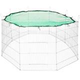 Kanin Kæledyr tectake Outdoor Rabbit Cage with Safety Net 204cm