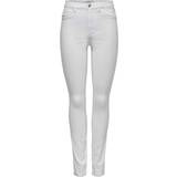 Hvid - Slim Bukser & Shorts Only Royal Hw Skinny Fit Jeans - White
