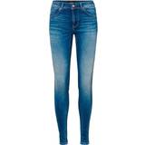 26 - Dame - Normal talje Bukser & Shorts Vero Moda Lux Slim Fit Jeans - Blue/Medium Blue Denim