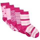 Aftagelig hætte - Prikkede Børnetøj Minymo Socks 5-pack - Pink (5079 545)
