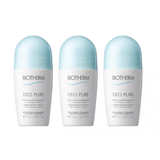 Biotherm Blomsterduft Deodoranter Biotherm Deo Pure Antiperspirant Roll-on 75ml 3-pack