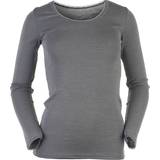 Dame - Silke Sweatere Joha Victoria Wool/Silk Blouse - Grey