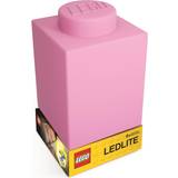 Pink Belysning Lego Silicone Brick Nightlight Natlampe