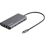 Han – Hun - Kvadratisk Kabler StarTech USB C - USB A/RJ45/HDMI/VGA/3.5mm/USB C Adapter