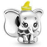 Pandora Gul Charms & Vedhæng Pandora Disney Dumbo Charm - Silver/Black/Yellow