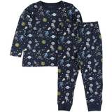 Pyjamasser Børnetøj Name It Space Noos Night Set - Blue/Dark Sapphire (13190225)