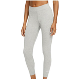 24 - Dame Tights Nike Sportswear Essential Women's Mid-rise 7/8 Leggings - Dark Gray Heather/White