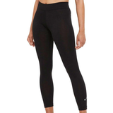 32 - Bomuld - Dame Tights Nike Women's Sportswear Essential 7/8 Mid-Rise Leggings - Black/White