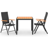vidaXL 3060076 Havemøbelsæt, 1 borde inkl. 2 stole