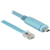 Blå - Flad - USB-kabel Kabler DeLock USB C-RJ45 2.0 3m